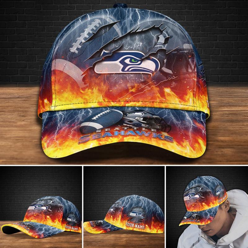 Seattle Seahawks Personalized Classic Cap