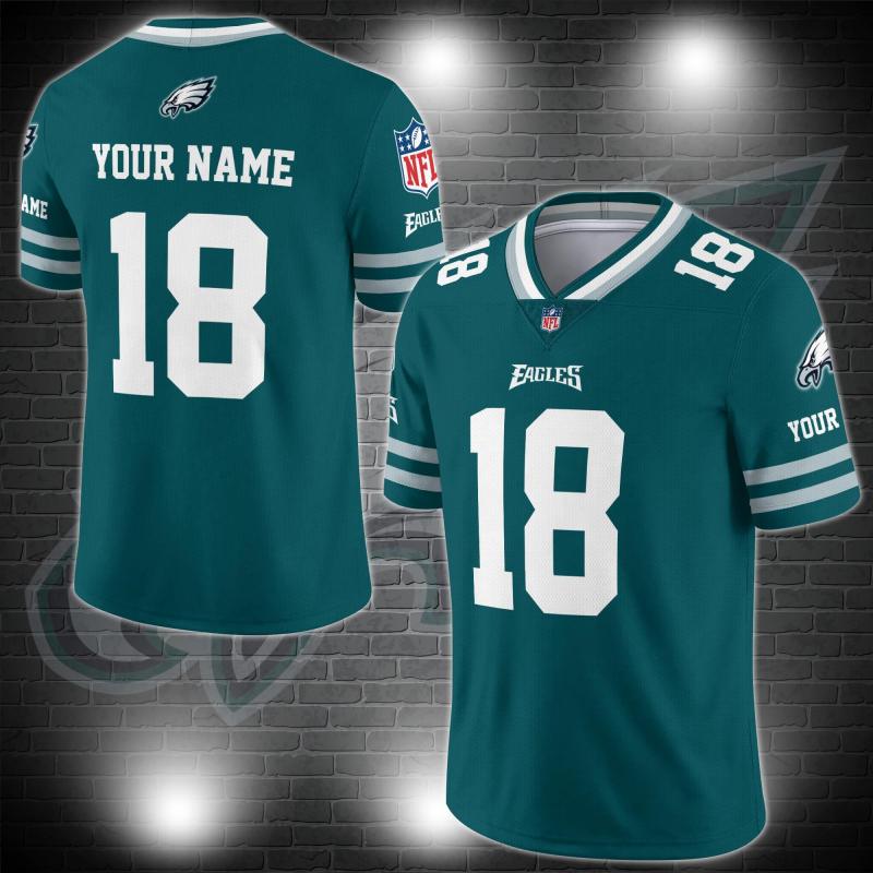 Philadelphia Eagles Personalized V-neck Jersey Image 1