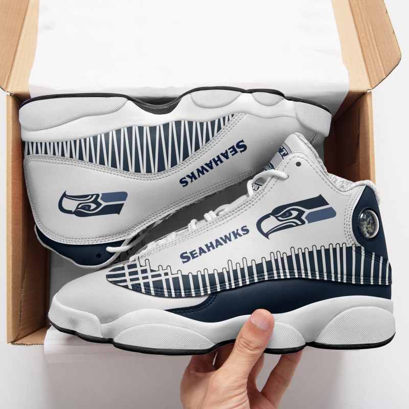Seattle Seahawks Air JD13 Sneakers Side View