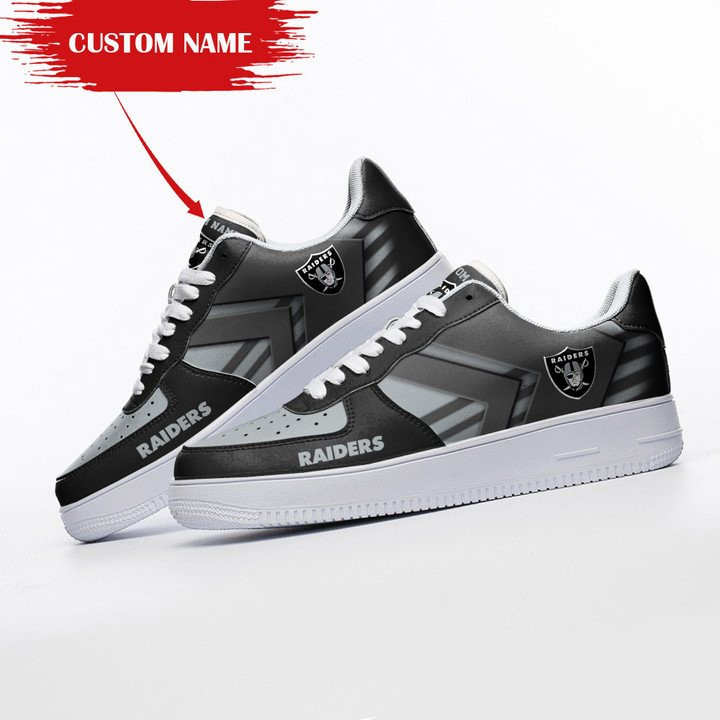 Las Vegas Raiders Personalized AF1 Shoes Side View