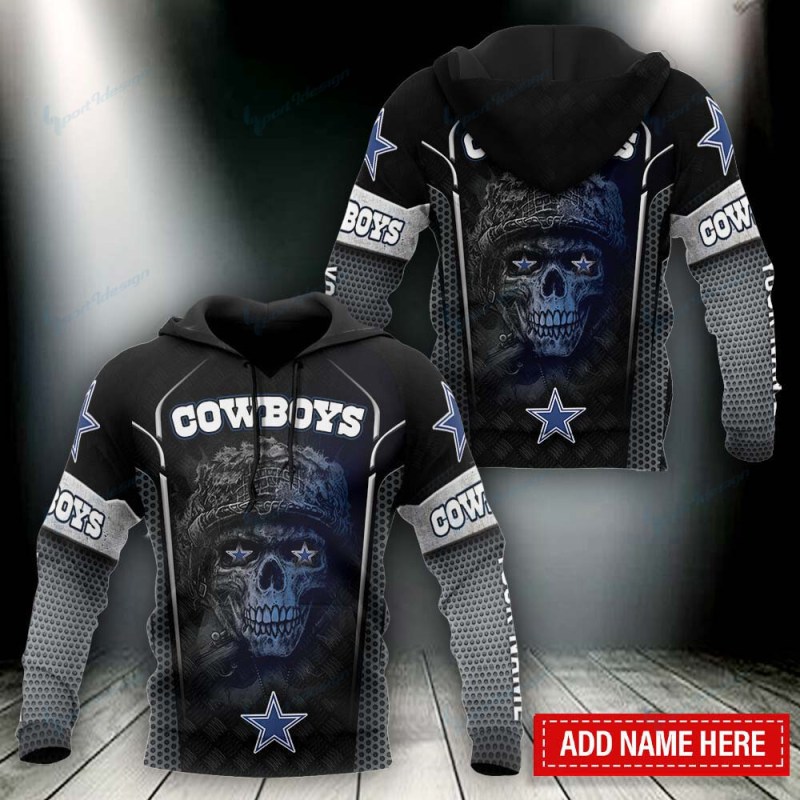 Dallas Cowboys Personalized Hoodie Front