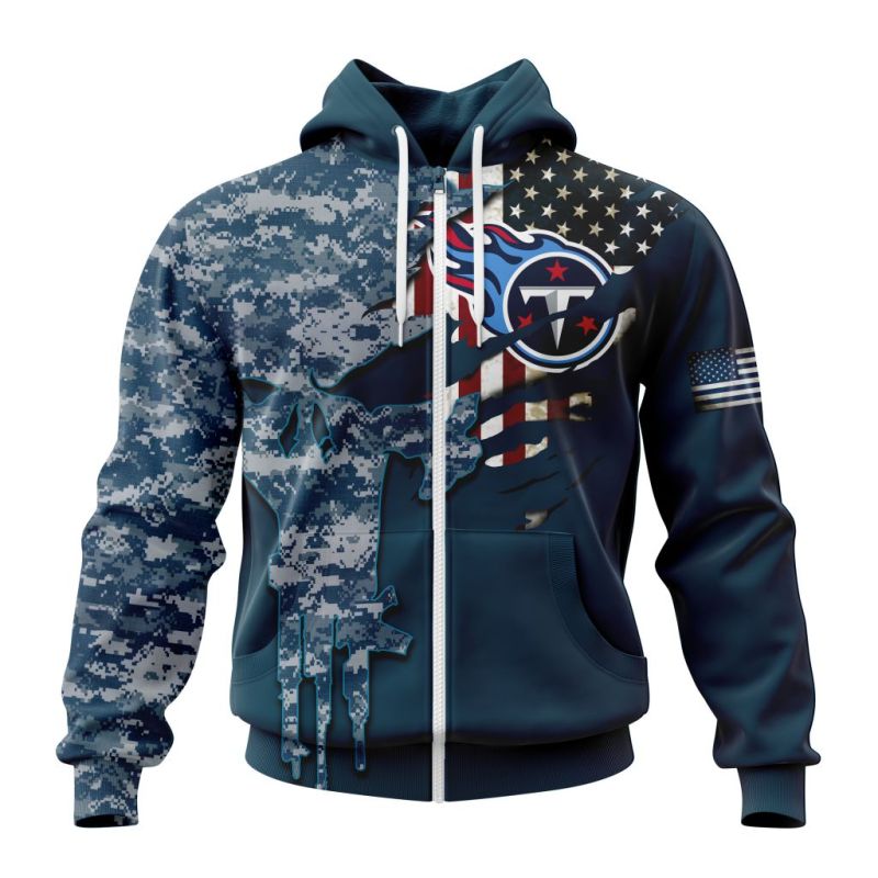 Tennessee Titans Hoodie Zip Front