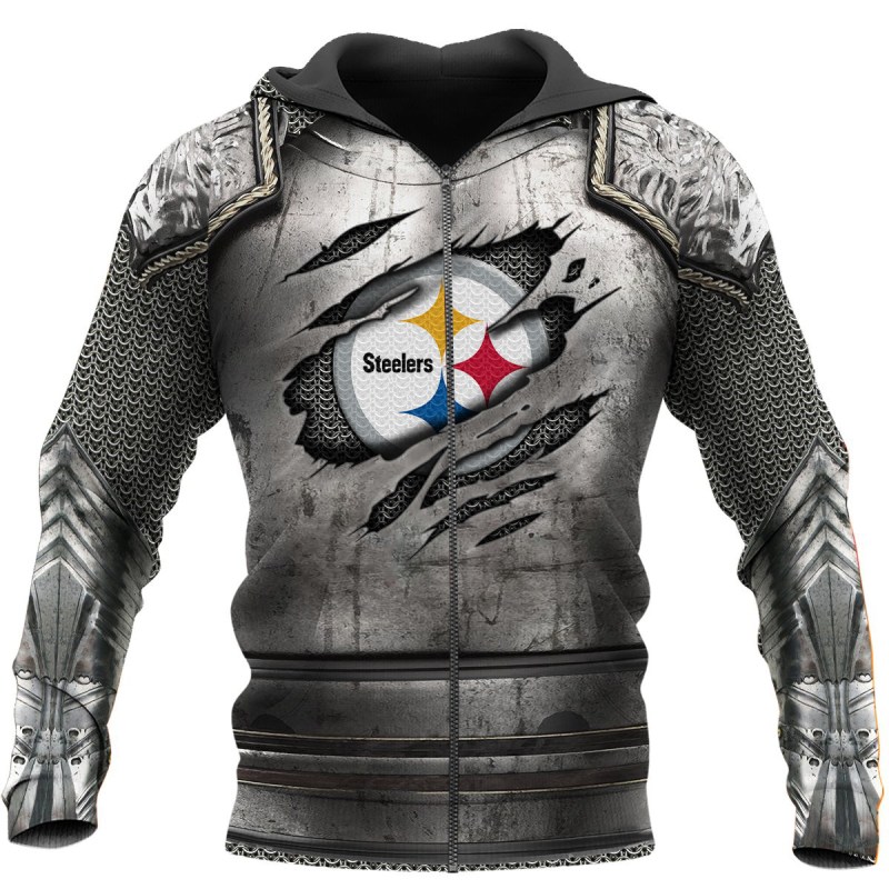 Pittsburgh Steelers All Over Printed Ugly Christmas Sweater - Side View