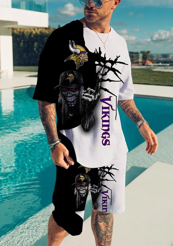 Minnesota Vikings T-shirt and Shorts