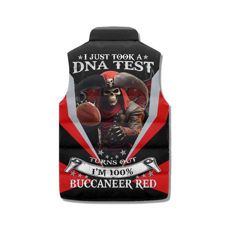 Tampa Bay Buccaneers Sleevless Puffer Jacket Details