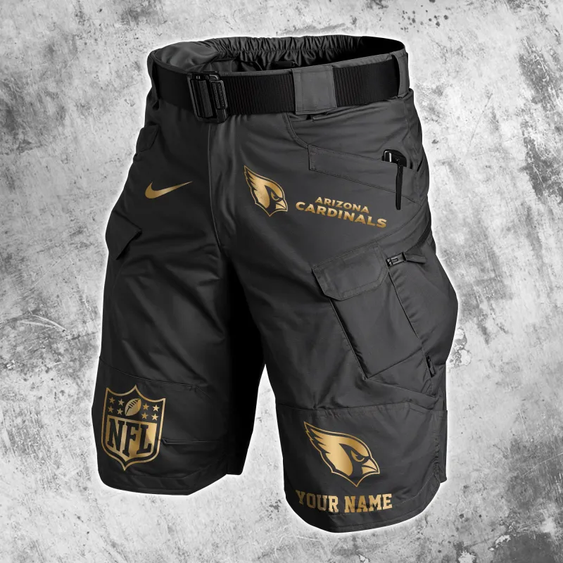 Arizona Cardinals Black Front Pocket Shorts