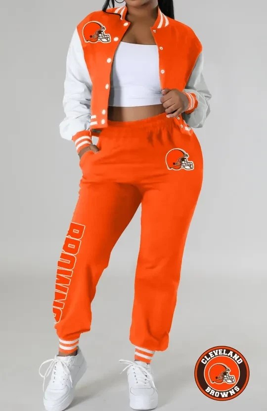 Cleveland Browns Women's Varsity Jacket & Tracksuit