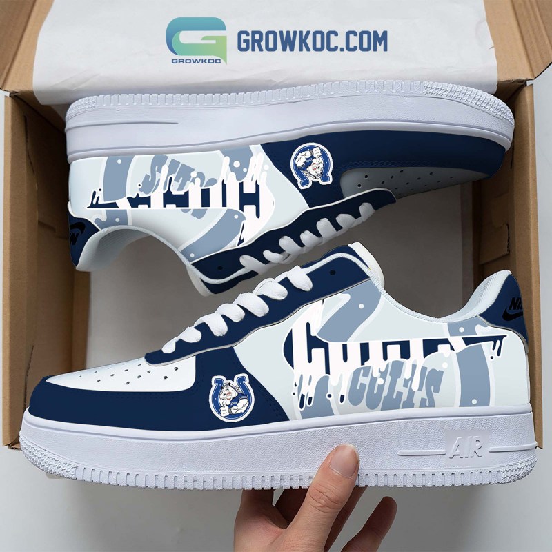 Indianapolis Colts Personalized Colorful AF1-1 Shoes
