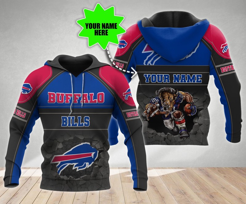 Buffalo Bills Personalized Ugly Christmas Sweater - Front View