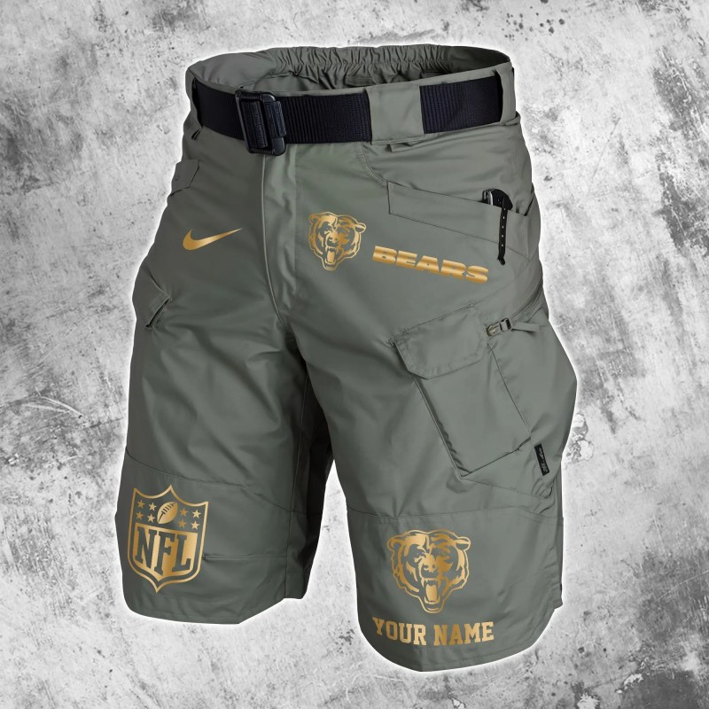 Chicago Bears Green Front Pockets Shorts