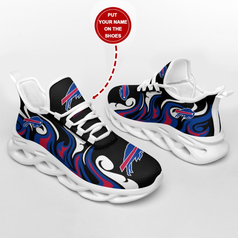 Buffalo Bills Personalized Sneakers Close-Up