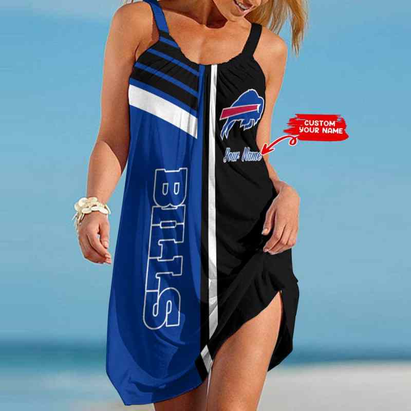 Buffalo Bills Personalized Beach Dress