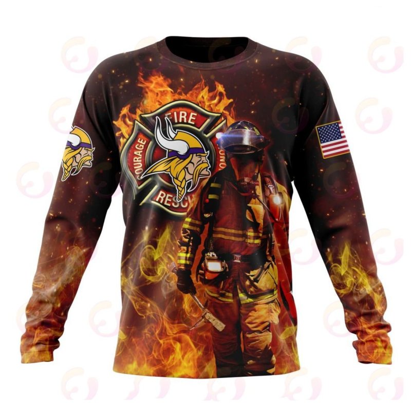 Minnesota Vikings Honor Firefighters Hoodie