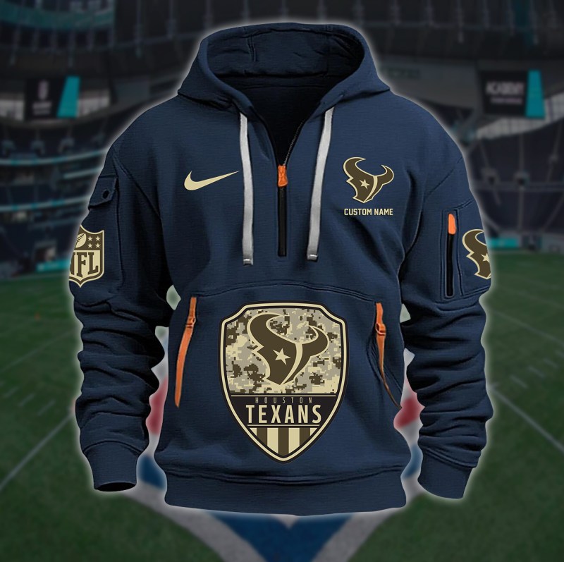 Houston Texans Quarter Zip Hoodie