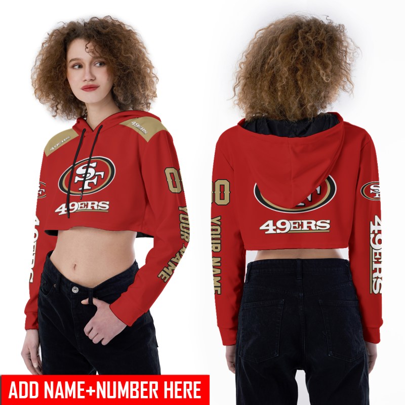 San Francisco 49ers Cropped Hoodie