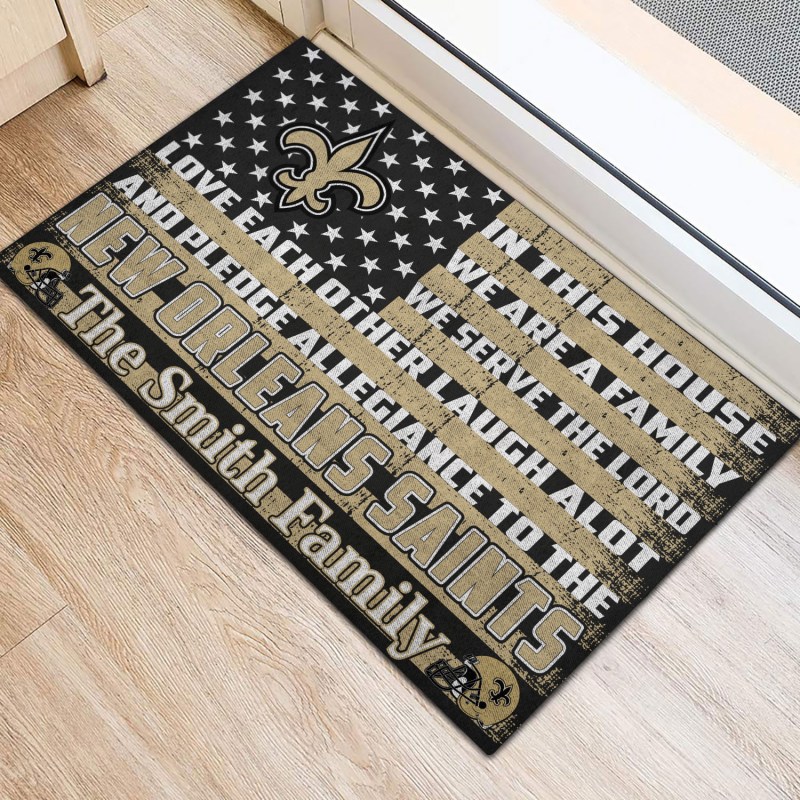 New Orleans Saints Doormat Design