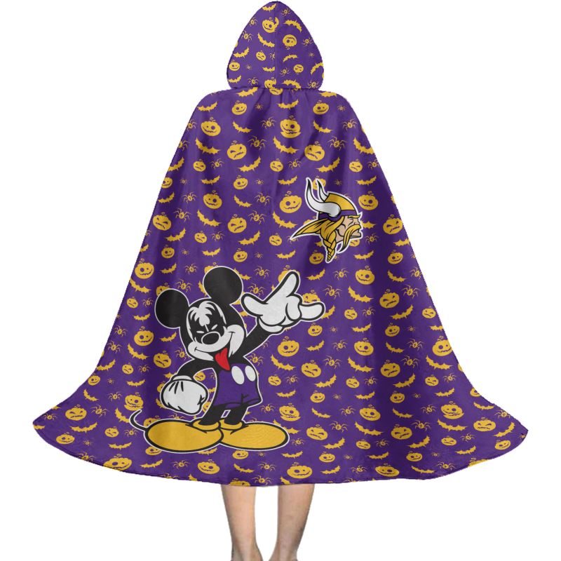 Minnesota Vikings Halloween Cloak Side View