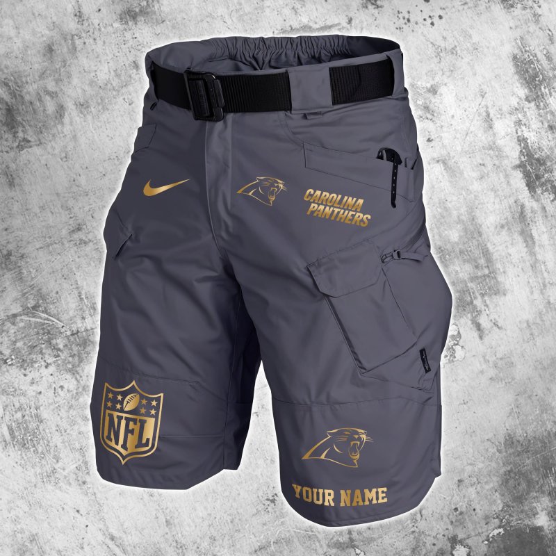 Carolina Panthers Shorts Gray