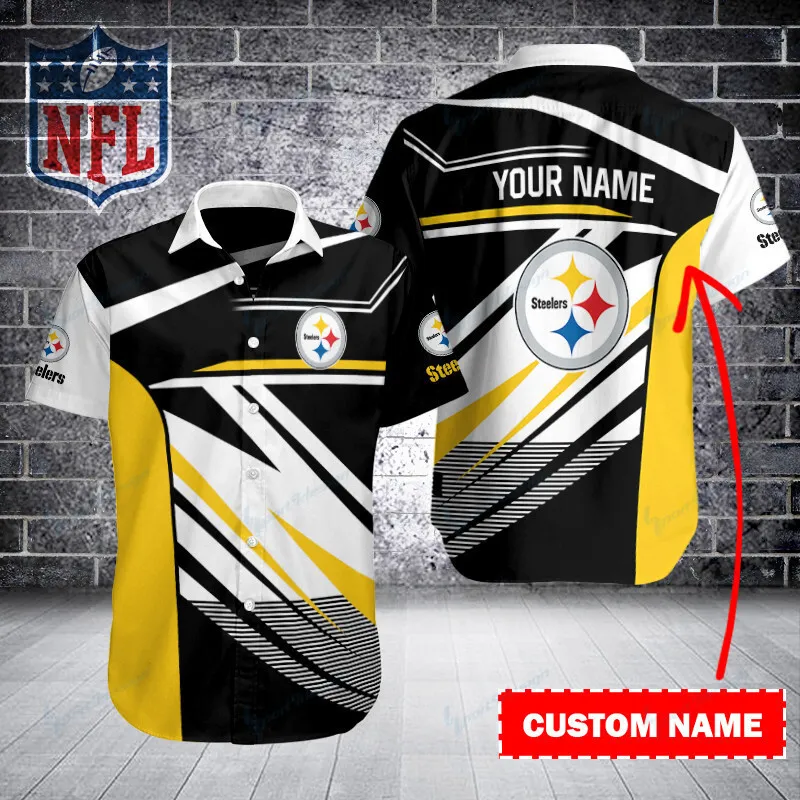 Pittsburgh Steelers Personalized Button Shirt Sizing Chart