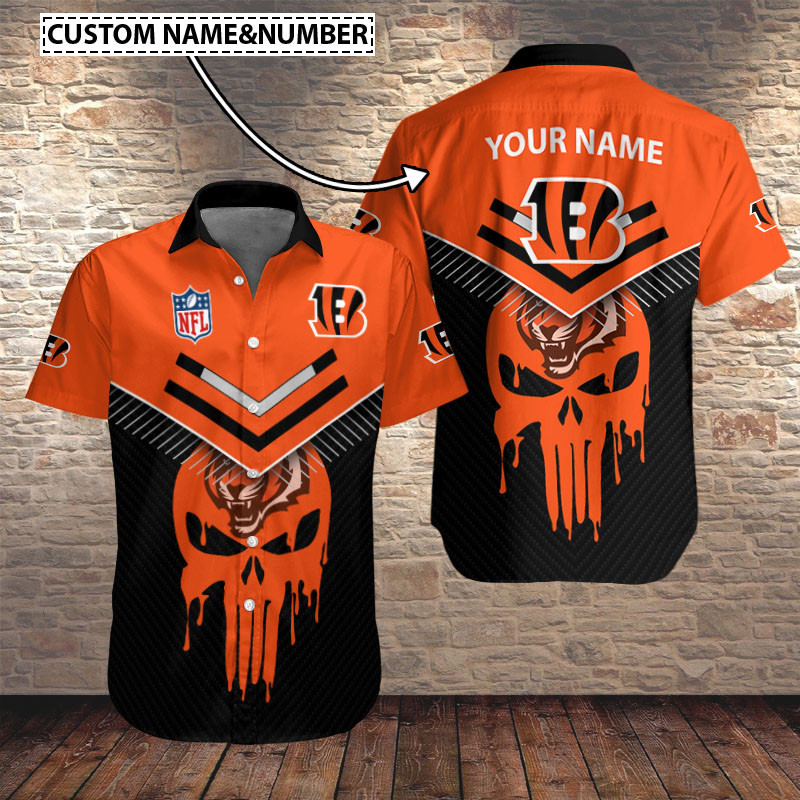 Cincinnati Bengals Personalized Button Shirt Sizing Chart