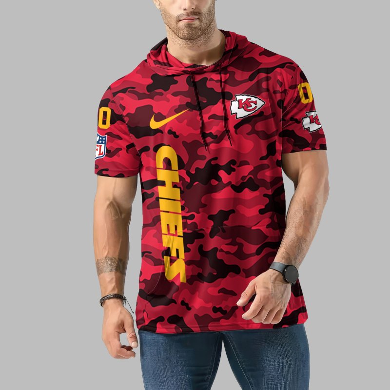 Kansas City Chiefs Camo Hoodie Front