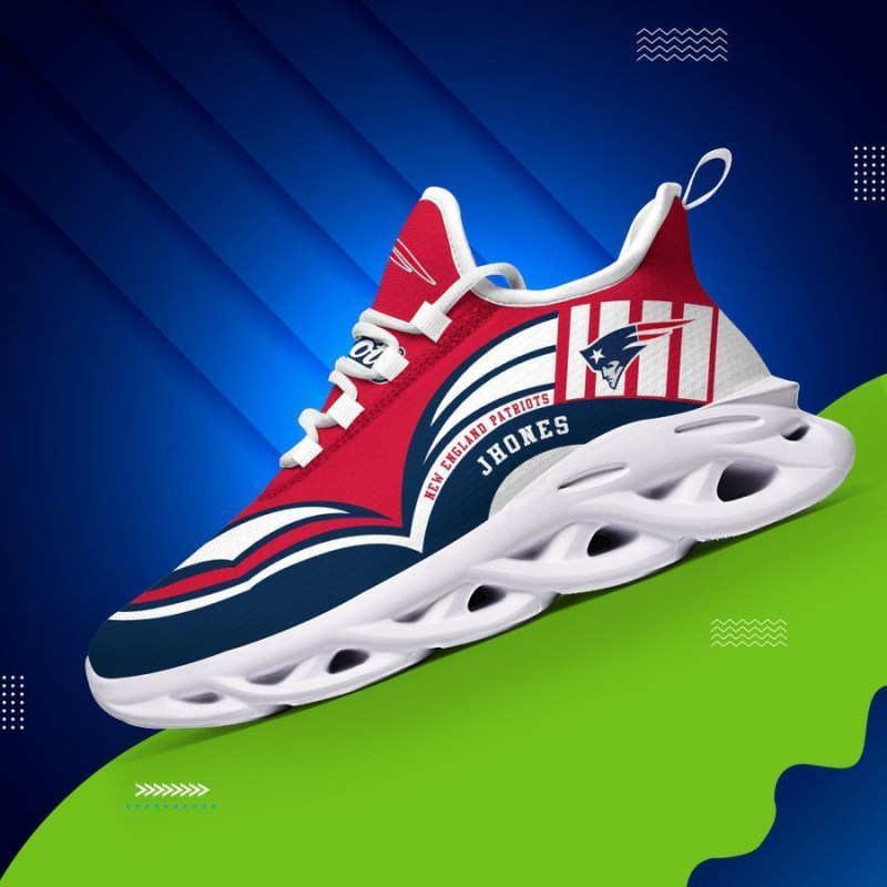 New England Patriots Sneakers Side View