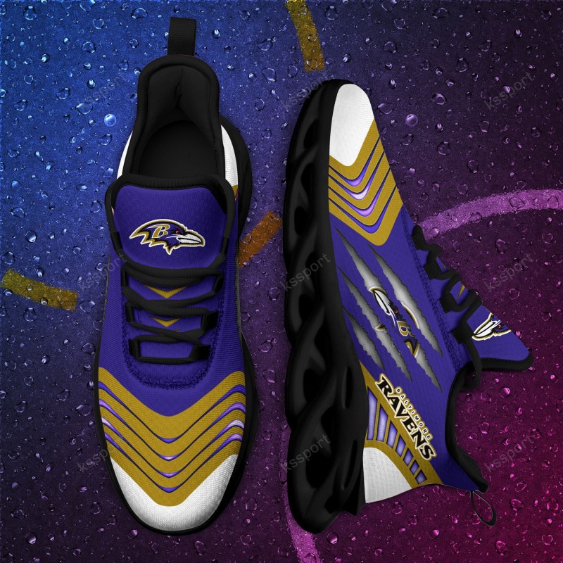 Baltimore Ravens Yezy Running Sneakers Image 4
