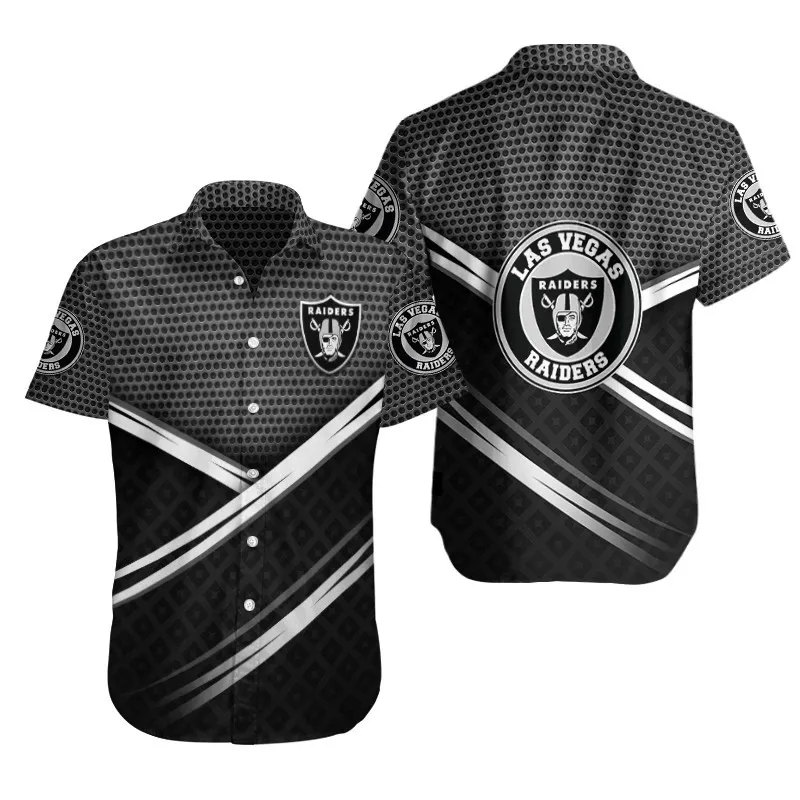 Sizing Chart for Las Vegas Raiders Button Shirts BG497