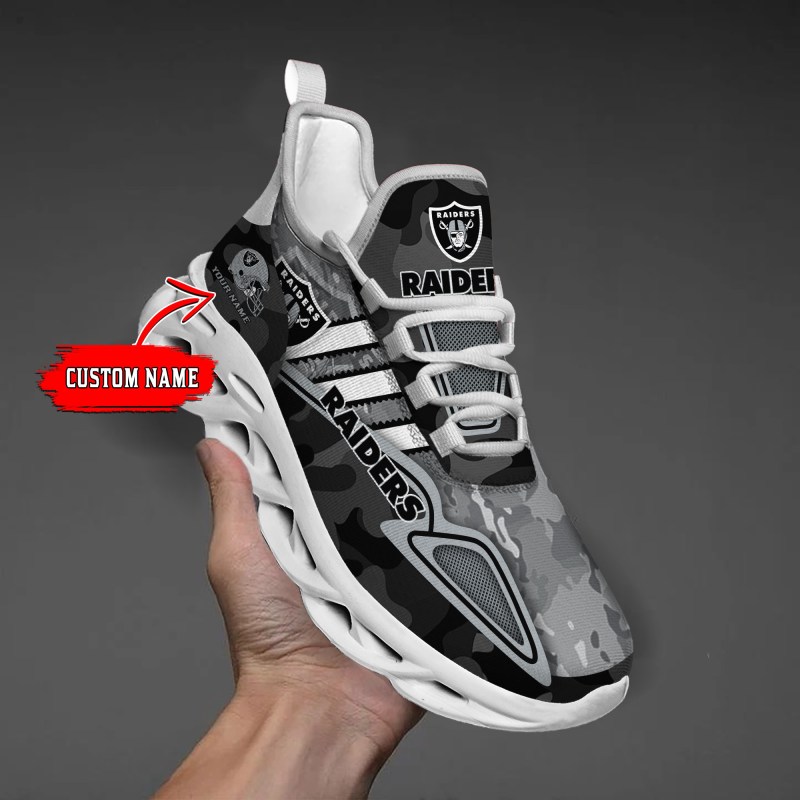 Las Vegas Raiders Personalized Yezy Running Sneakers