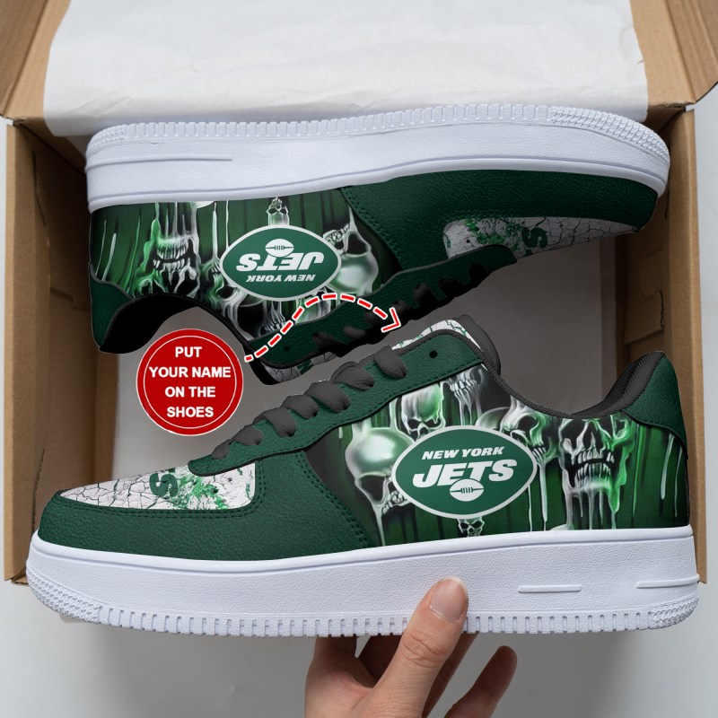 New York Jets AF1 Shoes Top View