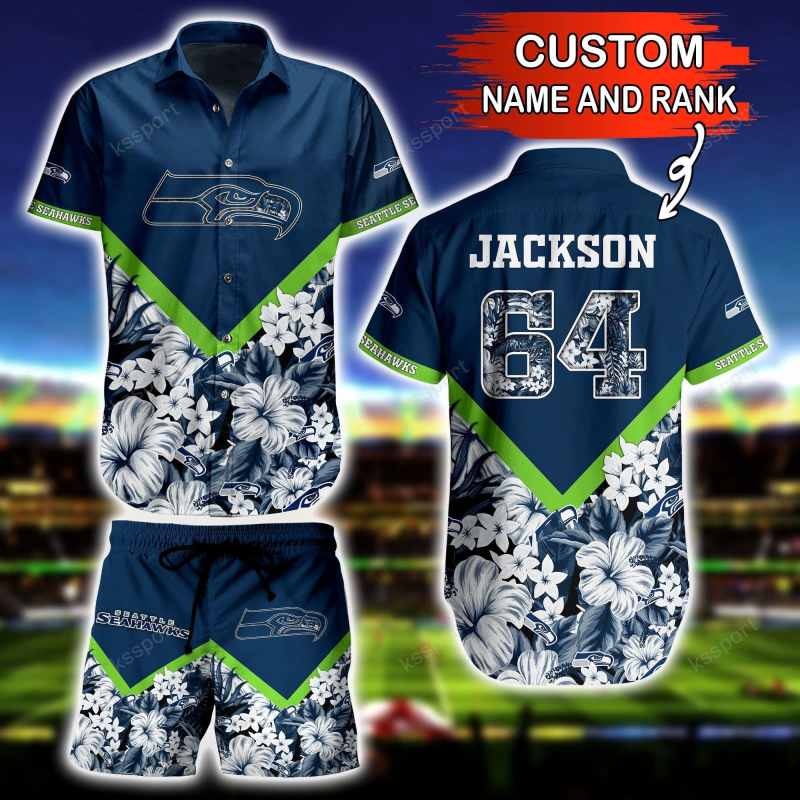 Seattle Seahawks Personalized Shirt and Shorts