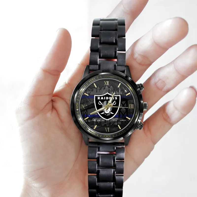 Las Vegas Raiders Black Fashion Watch Image 2