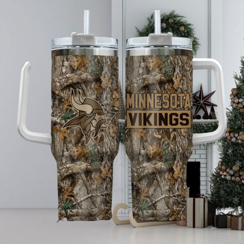 Minnesota Vikings NFL Hunting Tumbler