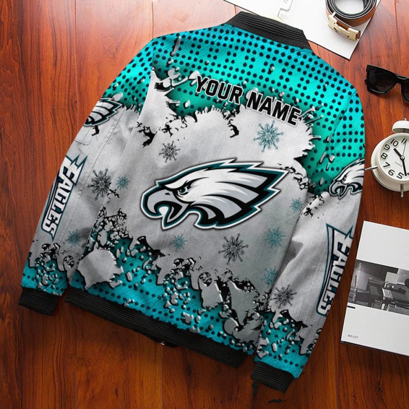 Philadelphia Eagles Personalized Bomber Jacket