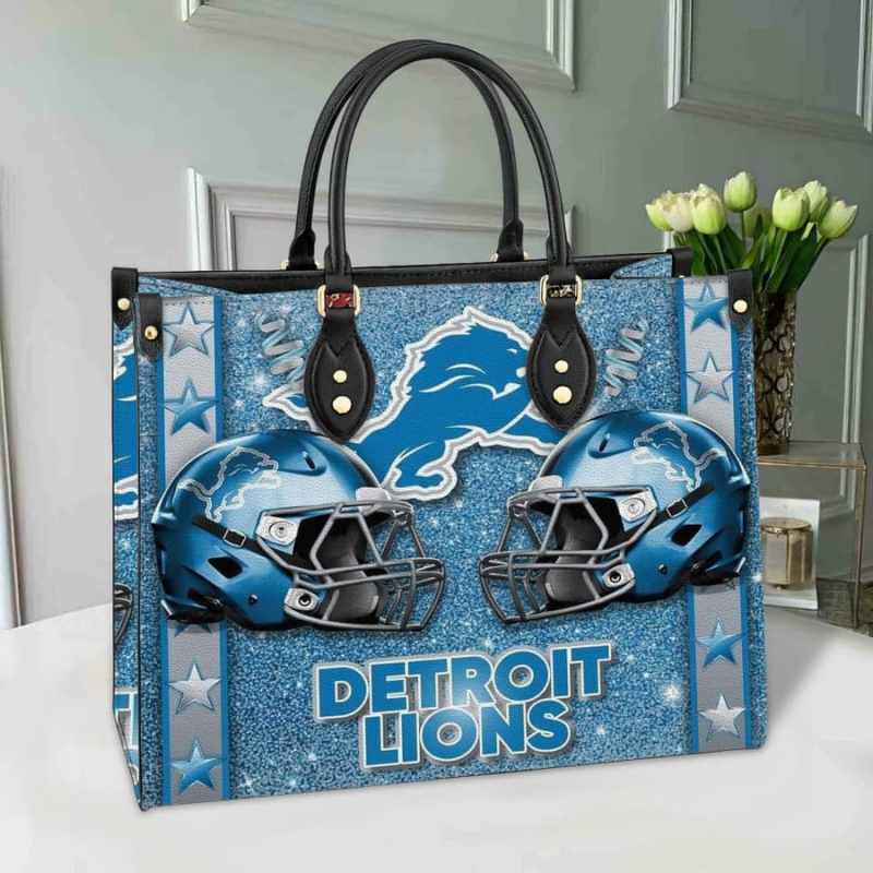 Detroit Lions Leather Hand Bag