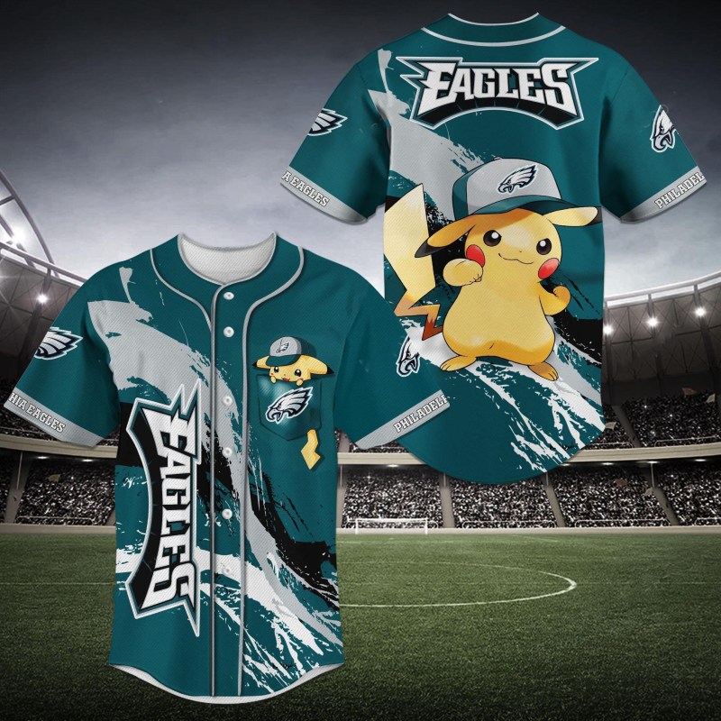 Philadelphia Eagles Baseball Jersey
