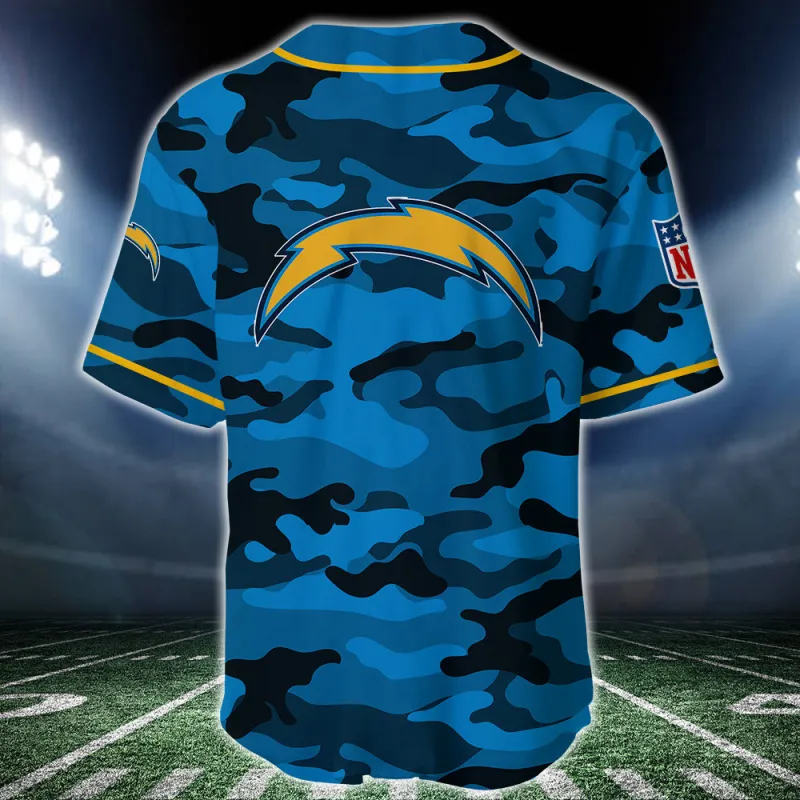 Los Angeles Chargers Personalized Baseball Jersey