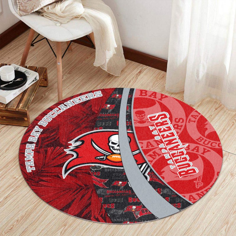 Tampa Bay Buccaneers Round Rug Image 1