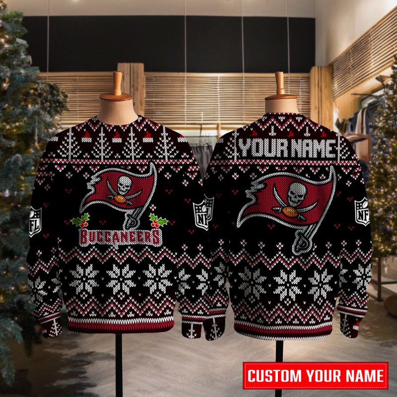 Tampa Bay Buccaneers Ugly Christmas Sweater - Full View