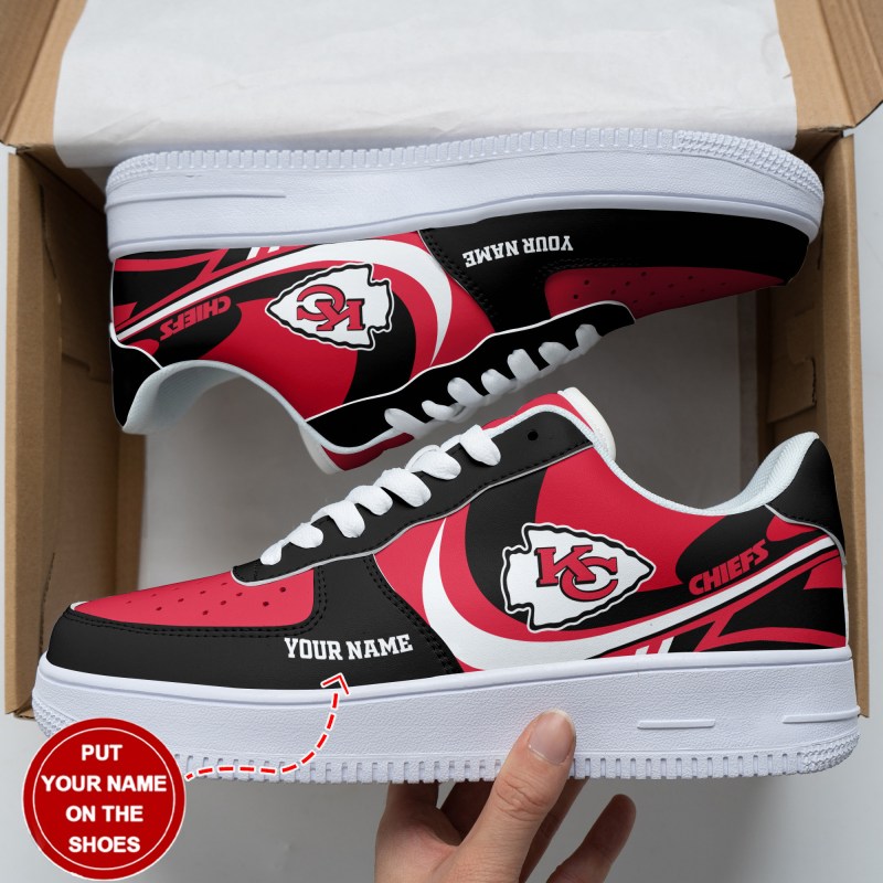 Kansas City Chiefs Personalized AF1 Shoes Detail