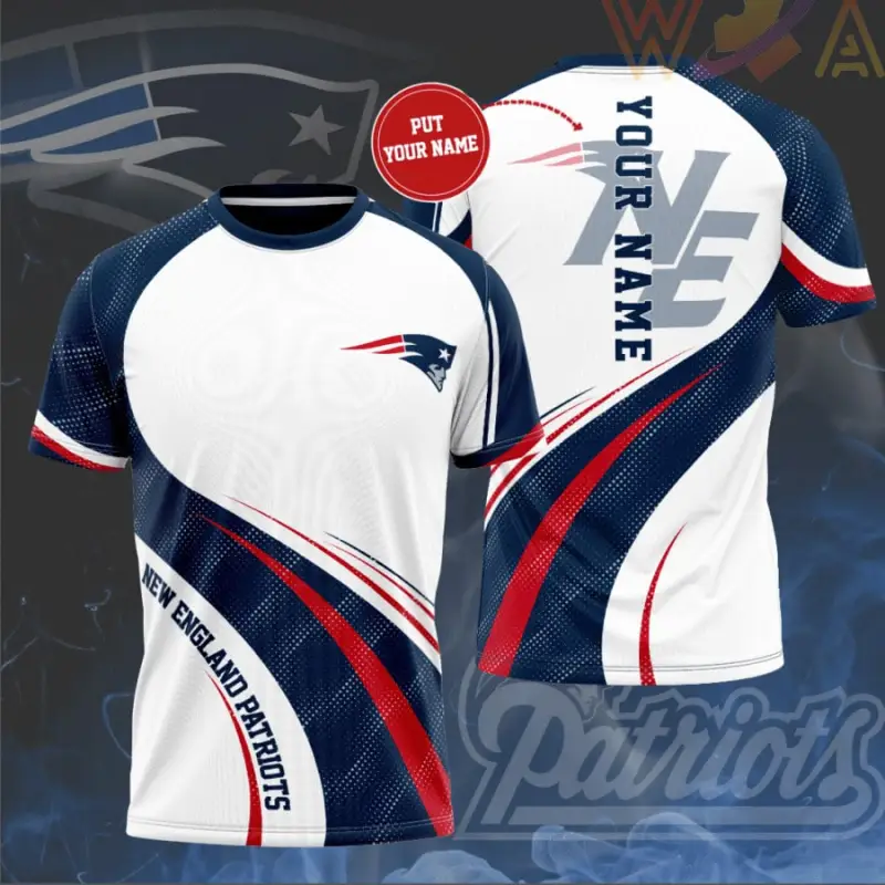 New England Patriots Personalized 3D T-shirt