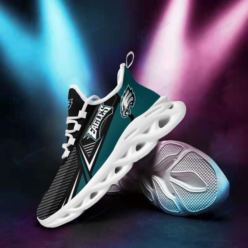 Philadelphia Eagles Yezy Running Sneakers Top View