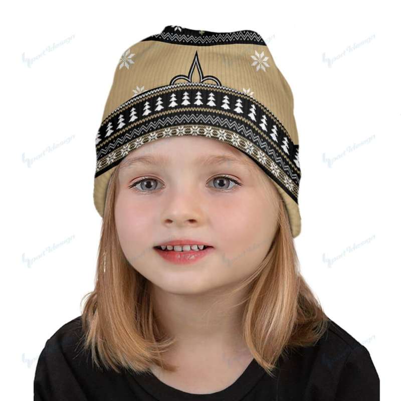 New Orleans Saints Wool Beanie Back View