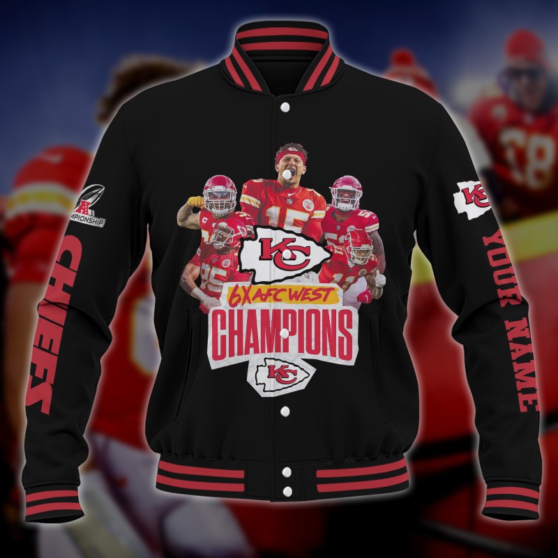 Kansas City Chiefs Baseball Jacket Image 2