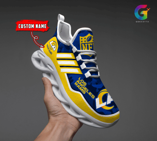 Los Angeles Rams Personalized Yezy Running Sneakers 3