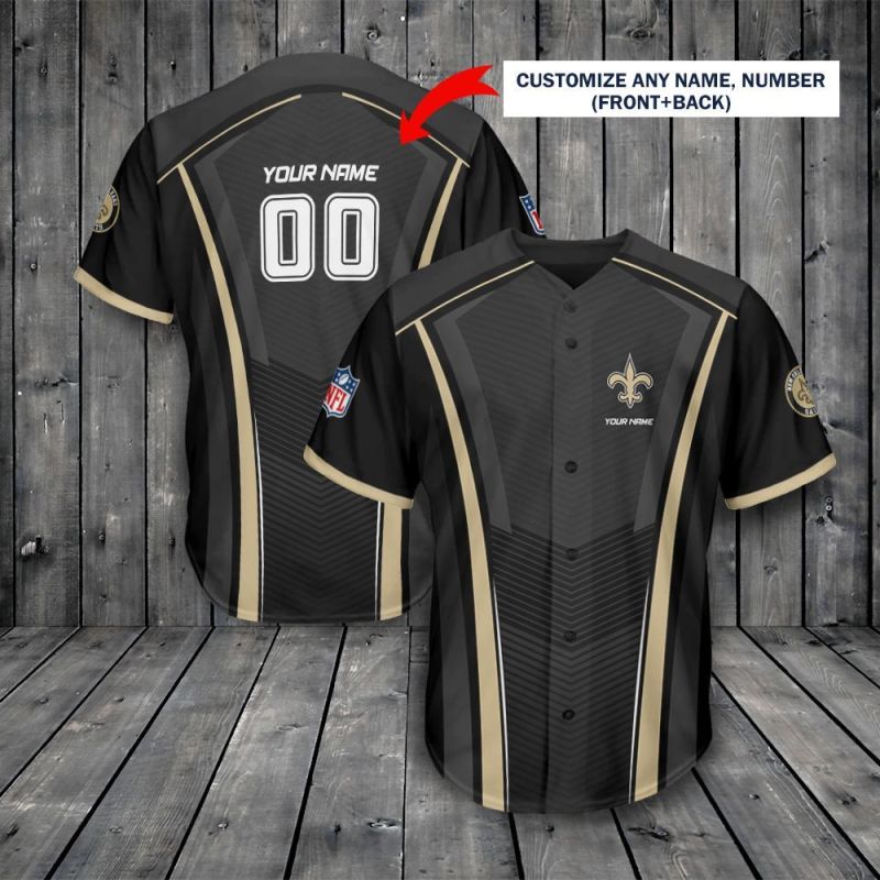 New Orleans Saints Baseball Jersey