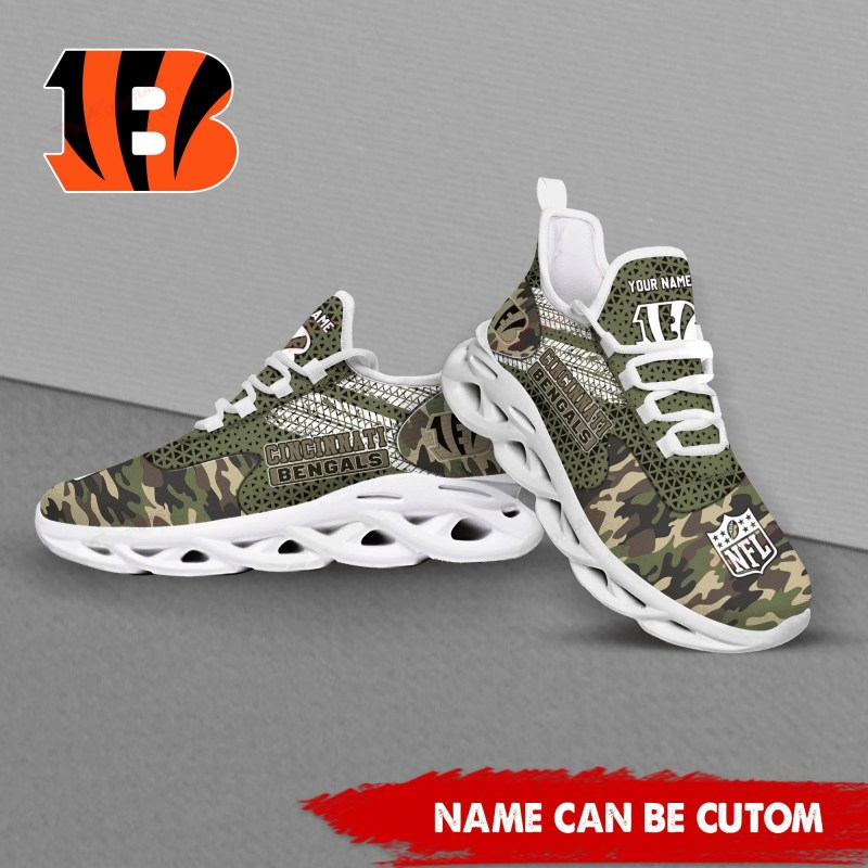 Cincinnati Bengals Personalized Yezy Running Sneakers