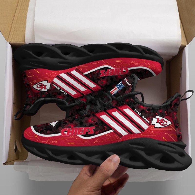 Kansas City Chiefs Personalized Yezy Running Sneakers