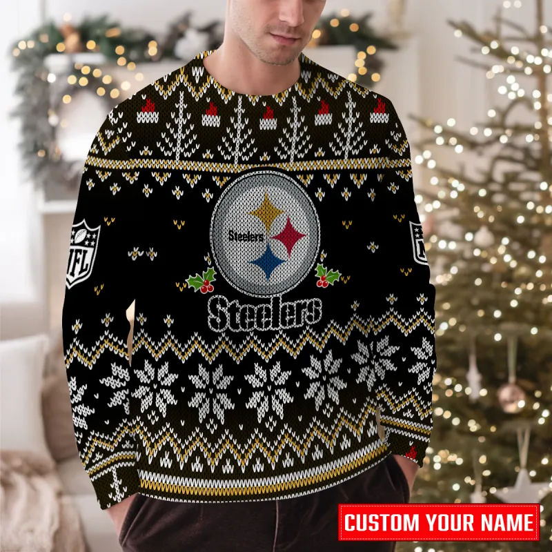 Pittsburgh Steelers Ugly Christmas Sweater - Image 6