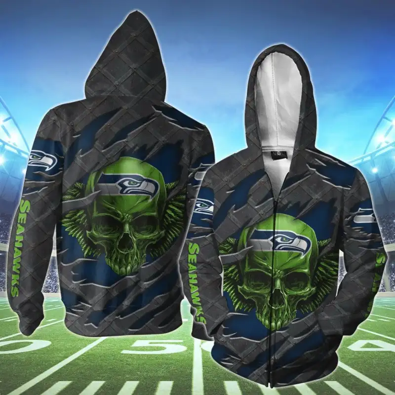 Seattle Seahawks Ugly Christmas Sweater - Side View